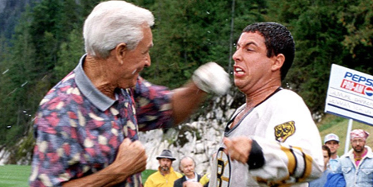 Bob Barker and Happy Gilmore's Fight in 'Happy Gilmore' from 1996 The