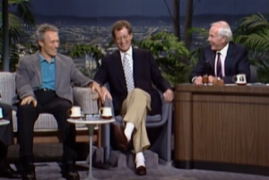 Clint Eastwood, David Letterman, and Bob Hope on The Tonight Show Starring Johnny Carson in 1992