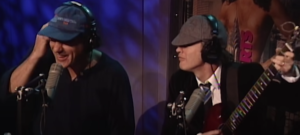 AC/DC Sings a Stripped Down Version of 'You Shook Me All Night Long' on the Howard Stern Show in 1997